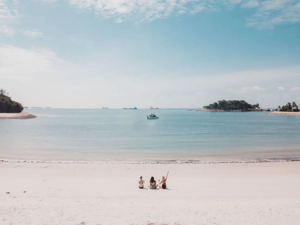 Beach stop at a Southern Island on a Sea Friends charter