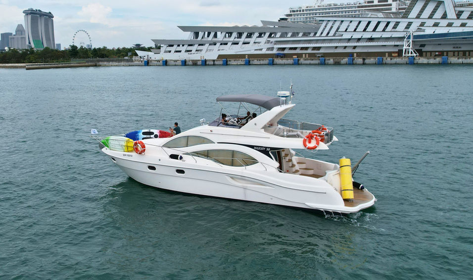50 ft Majesty Flybridge Yacht Singapore